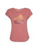GreenBomb Cool Mountain Scenery in Dark Rose