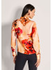 MADELEINE Elegante Bluse mit Hemdkragen in pfirsich / multicolor