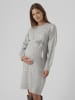 mama licious Strickkleid in Light Grey Melange