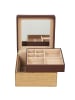 Windrose Wood Schmuckkoffer Leder 18 cm braun