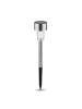 relaxdays 4 x Solarlampe in Silber/ Schwarz
