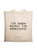 Mr. & Mrs. Panda Tasche Ich tanze nicht! Ich... mit Spruch in Creme