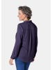 GOLDNER Hemdbluse mit durchgehender Knopfleiste in marine