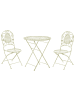 Beliani 3-tlg Bistro Set BIVIO in Grün