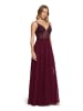 Vera Mont Abendkleid mit Stickerei in Deep Dahlia