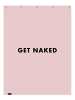 Juniqe Duschvorhang "Get Naked" in Rosa