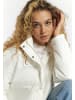 myMo Damen Leicht Wattierte Blousonjacke in Wollweiss