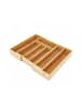 relaxdays Besteckkasten in Natur - (B)43 x (H)5 x (T)34 cm