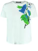 TAIFUN T-Shirt Kurzarm Rundhals in Offwhite gemustert