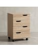 KADIMA DESIGN Rollcontainer Sonoma 40x60x40cm Schubladenschrank Büro Container,