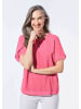 GOLDNER Kurzgröße:  Bluse Bluse mit aufregender Ärmellösung in pink