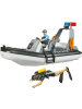 bruder Spielzeugfahrzeug bworld Polizei Schlauchboot, 2 Figuren und Zubehör - ab 4 J