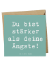 Mr. & Mrs. Panda Deluxe Karte Spruch Angst überwinden mit Spruch in Meeresbrise