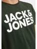 Jack & Jones T-Shirt Corp in Weiß / blau / grün
