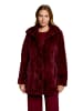 BETTY & CO Outdoorjacke mit Kunstfellkragen in Fall Burgundy
