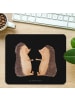 Mr. & Mrs. Panda Maus-Pad Igel Liebe ohne Spruch in Schwarz