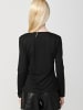 KOROSHI Langarm-T-Shirt in SCHWARZ