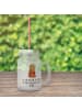 Mr. & Mrs. Panda Trinkglas Mason Jar Bär Morgenkaffee mit Spruch in Transparent