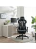 home24 Gamingchair Krompan in Schwarz / Grau