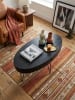 KADIMA DESIGN Couchtisch 100x50x40 cm Mango Massivholz Metall Sofatisch, Design