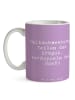 Mr. & Mrs. Panda Kaffeetasse Spruch Halbschwester Freude mit Spruch in Lavendeltraum