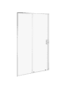 Beliani Duschtür YAURI in Silber - (W) 120 x (H) 190 cm