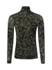 MARC CAIN COLLECTIONS Langarmshirt in oliv schwarz