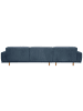 58 aufm Kessel SOFA mit Longchair links Kattryna Cordstoff blau
