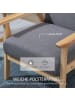 HOMCOM Sessel in Grau 64L x 70B x 72H cm
