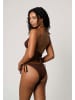 Moda Minx Bikinihose Scrunch Tie Side Bikini Bottom in Coffee