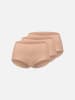 Erlich Textil  3 PACK MIT OFFENEN KANTEN High Waist Slip CASUAL COTTON HIGH WAIST SLIP IM 3er PACK in ton