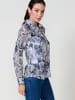 KOROSHI Women's long sleeve printed shirt in blau