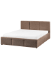 Beliani Doppelbett BOUSSE in Beige - (W) 151 x (H) 79 x (L) 219 cm