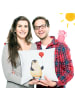 Mr. & Mrs. Panda kuschelkissen 40x40 Pinguin Luftballon ohne Spruch in Weiß