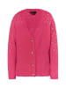 faina Strickjacke Mit Perlen in Pink