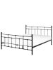 Beliani Doppelbett LYNX in Schwarz - (W) 168 x (H) 110 x (L) 209 cm
