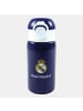 Real Madrid Real Madrid Blue Aluminium Trinkflasche mit Strohhalm 500 ml