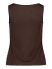 Zero  Basic Shirt mit U-Boot-Ausschnitt in Chocolate Plum