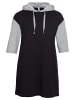 sheego Sweatkleid in schwarz