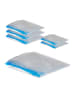 relaxdays 24 x Vakuumbeutel Set in Transparent/ Blau