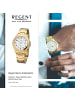 Regent Analog-Armbanduhr Regent Metallarmband gold groß (ca. 40mm)