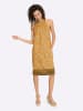Heine Jerseykleid in ocker-ecru-bedruckt