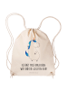 Mr. & Mrs. Panda Gymtasche Einhorn Mann mit Spruch in Creme