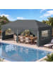 SONGMICS Pavillon Sheld in Dunkelgrau - (B)300 x (H)264 x (T)600 cm