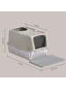 Feandrea Katzenklo Boxal in Beige - (B)40 x (H)36.5 x (T)61 cm