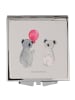 Mr. & Mrs. Panda Klappspiegel Koala Luftballon ohne Spruch in Grau Pastell