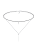 Elli Halskette 925 Sterling Silber Dreieck, Geo, Rechteck in Silber