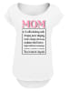F4NT4STIC T-Shirt Muttertag Pink Unconditional Love Family in weiß