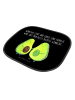 Mr. & Mrs. Panda Sonnenschutz Pkw Avocado Pärchen mit Spruch in Schwarz