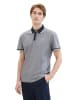 Tom Tailor Polo in navy white two tone pique